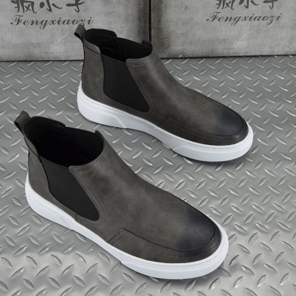 boots men fashion boots flat platform shoes youth street style genuine leather boot trend handsome cowboy ankle botas hombre 221128, Black
boots men fashion boots flat platform shoes youth street style genuine leather boot trend handsome cowboy ankle botas hombre 221128, Black