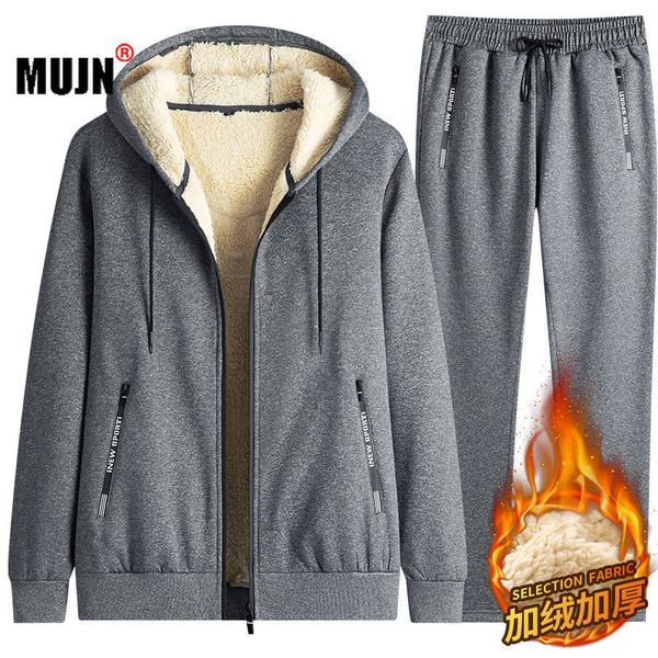 men's tracksuits men winter thickened warm fleece sports suit mens tracksuit casual sportswear zipper hoodiespants 2 pieces set male cl, Gray
men's tracksuits men winter thickened warm fleece sports suit mens tracksuit casual sportswear zipper hoodiespants 2 pieces set male cl, Gray