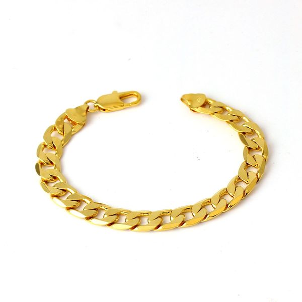 mens women's boys kids 18ct gold filled curb chain bracelet range solid heavy, Black
mens women's boys kids 18ct gold filled curb chain bracelet range solid heavy, Black