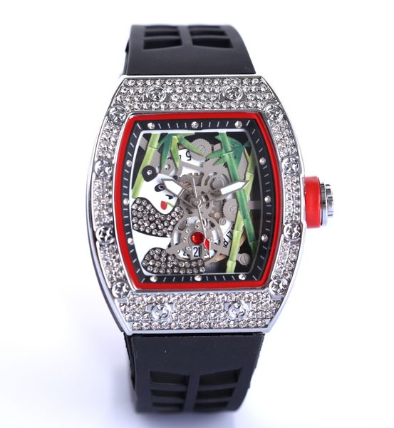 2022 drill face luxury sports designer watch 42mm quartz men's fashion silica gel strap multi-color military analog clock montel luxury, Slivery;brown
2022 drill face luxury sports designer watch 42mm quartz men's fashion silica gel strap multi-color military analog clock montel luxury, Slivery;brown