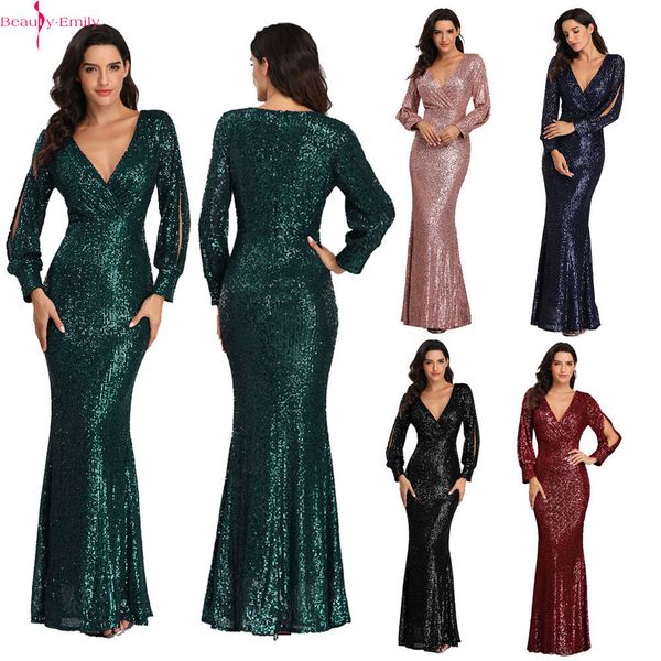 party dresses beauty-emily sequins evening long sleeves for women v neck formal mermaid dress prom gowns vestido de noche 221129, White;black
party dresses beauty-emily sequins evening long sleeves for women v neck formal mermaid dress prom gowns vestido de noche 221129, White;black