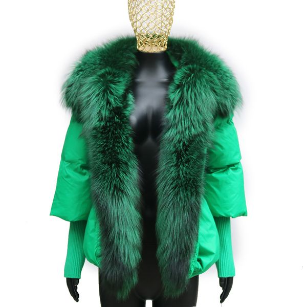 women s down parkas annsirgra winter jacket white duck coat women real fur coats super large collar with knit sleeve fashion 221128, Black
women s down parkas annsirgra winter jacket white duck coat women real fur coats super large collar with knit sleeve fashion 221128, Black