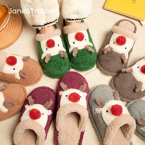 slippers jane troides christmas exquisite elk home women cotton slippers deer winter cute plush fashion indoor nonslip couple men shoe 22112, Black
slippers jane troides christmas exquisite elk home women cotton slippers deer winter cute plush fashion indoor nonslip couple men shoe 22112, Black