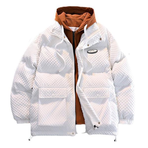 men's down parkas japanesemade fake twopiece padded thickened set of cotton jacket winter help handsome hooded warm 221128, Black
men's down parkas japanesemade fake twopiece padded thickened set of cotton jacket winter help handsome hooded warm 221128, Black