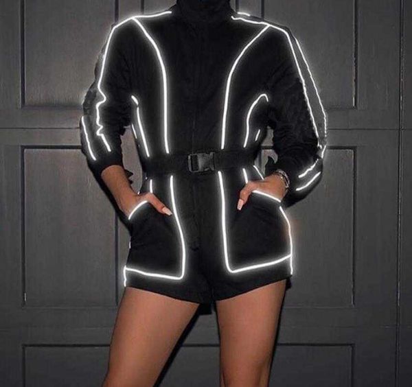 reflective streetwear playsuits women loose black long sleeve rompers womens jumpsuit women, Black;white
reflective streetwear playsuits women loose black long sleeve rompers womens jumpsuit women, Black;white