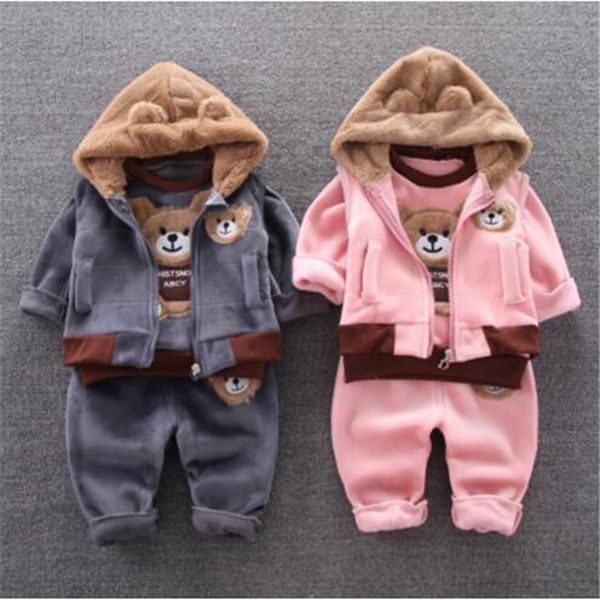 2022 autumn winter new children's sets boys and girls cartoon plush bear vest hoodies pants three piece suit fashion korean casual chil, White
2022 autumn winter new children's sets boys and girls cartoon plush bear vest hoodies pants three piece suit fashion korean casual chil, White