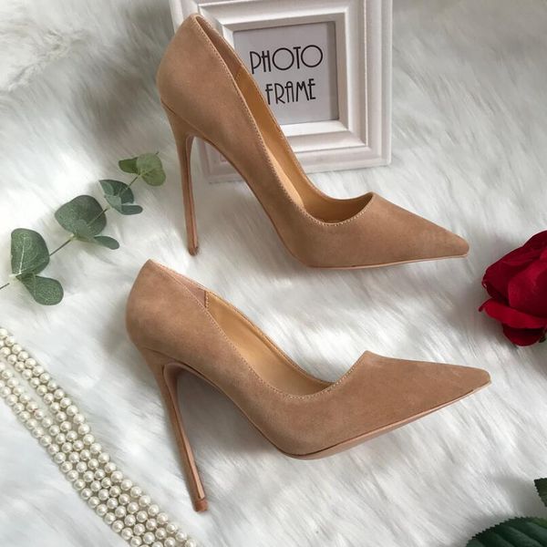 camel suede stiletto heel red bottom shoes pointed toe shallow slip on solid fashion women pumps thin high heel elegant woman dress shoe log, Black
camel suede stiletto heel red bottom shoes pointed toe shallow slip on solid fashion women pumps thin high heel elegant woman dress shoe log, Black