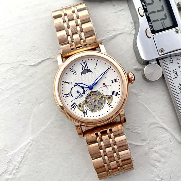 men watch stainless steel tourbillon five stitches all dials work luxury brand 46mm automatic mechanical watches steel strap cart fashion, Slivery;brown
men watch stainless steel tourbillon five stitches all dials work luxury brand 46mm automatic mechanical watches steel strap cart fashion, Slivery;brown