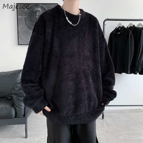 men's hoodies sweatshirts men o neck plush soft solid color male casual basic flannel warm comfort vintage japan style plus size s 3xl, Black
men's hoodies sweatshirts men o neck plush soft solid color male casual basic flannel warm comfort vintage japan style plus size s 3xl, Black
