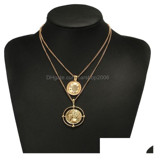 pendant necklaces fashion jewelry irregar round face necklace gold double chain head pendant mtilayer necklaces drop delivery pendant dh4yr, Silver
pendant necklaces fashion jewelry irregar round face necklace gold double chain head pendant mtilayer necklaces drop delivery pendant dh4yr, Silver