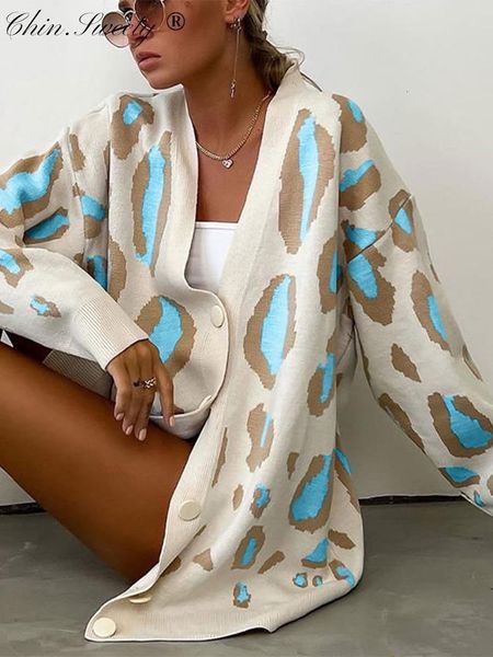 women's knits tees women leopard autumn sweater cardigan loose spotted animal printed female winter elegant sweaters single breasted kn, White
women's knits tees women leopard autumn sweater cardigan loose spotted animal printed female winter elegant sweaters single breasted kn, White