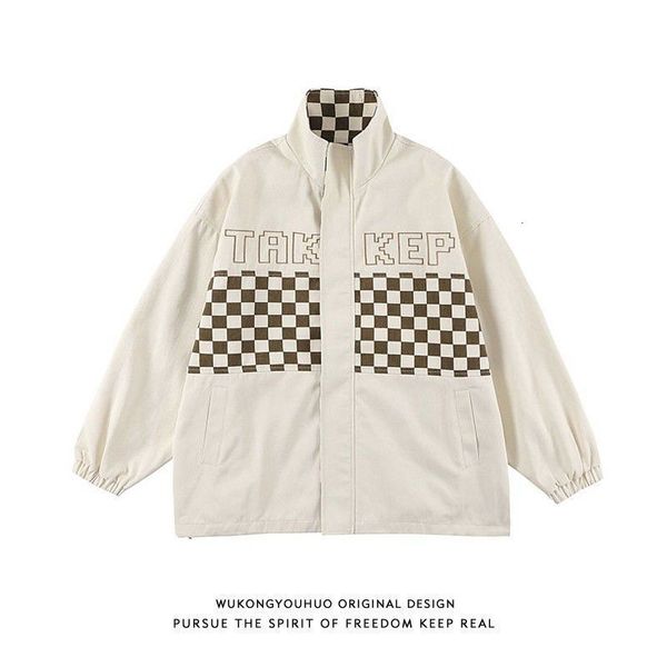 men's jackets american street varsity jacket checkerboard coat men women spring autumn hip hop loose couple all match simple casual 221, Black;brown
men's jackets american street varsity jacket checkerboard coat men women spring autumn hip hop loose couple all match simple casual 221, Black;brown