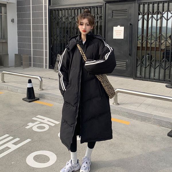 women's down parkas cotton jacket winter loose thin thickened ladies korean version of the 221129, Black
women's down parkas cotton jacket winter loose thin thickened ladies korean version of the 221129, Black