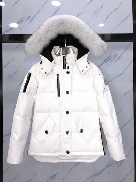 scissorhand down jacket women's big fur collar thickened men's goose short warm winter coat, Black
scissorhand down jacket women's big fur collar thickened men's goose short warm winter coat, Black