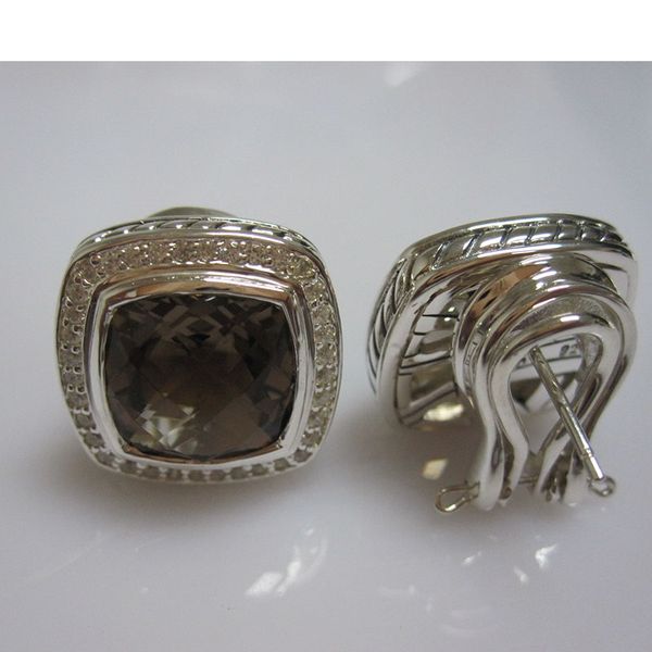 vintage 925 sterling silver stud earrings for women design 11mm smoky quartz earrings fine jewelry banquet birthday party gift, Golden;silver
vintage 925 sterling silver stud earrings for women design 11mm smoky quartz earrings fine jewelry banquet birthday party gift, Golden;silver
