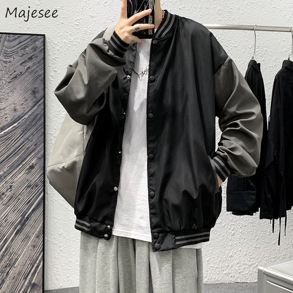 men's jackets autumn men spliced stand collar single breasted hip pop baseball outwear harajuku couple bf retro streetwear coats m 4xl, Black;brown
men's jackets autumn men spliced stand collar single breasted hip pop baseball outwear harajuku couple bf retro streetwear coats m 4xl, Black;brown