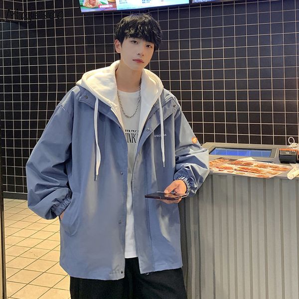 men's jackets men fake two piece handsome design hooded hipsters baggy teenager casual ulzzang american preppy stylish clothing 221129, Black;brown
men's jackets men fake two piece handsome design hooded hipsters baggy teenager casual ulzzang american preppy stylish clothing 221129, Black;brown
