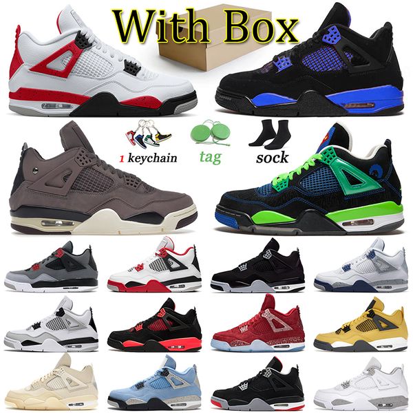with box 4 basketball shoes men trainers j4 jumpman 4s sports women violet ore sneakers military black cat red cement red thunder white oreo
with box 4 basketball shoes men trainers j4 jumpman 4s sports women violet ore sneakers military black cat red cement red thunder white oreo