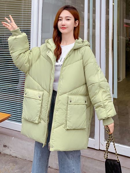women's down parkas casual hooded women warm winter jacket woman fashion solid thicken padding cotton coat female bread parka jackets 2, Black
women's down parkas casual hooded women warm winter jacket woman fashion solid thicken padding cotton coat female bread parka jackets 2, Black