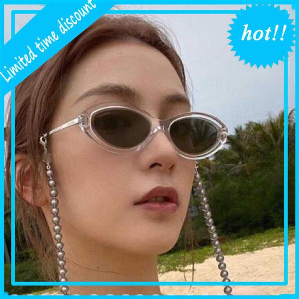 luxury designer sunglasses xiaoxiangjia ch5424 star ins same pearl chain sunglass oval female, White;black
luxury designer sunglasses xiaoxiangjia ch5424 star ins same pearl chain sunglass oval female, White;black