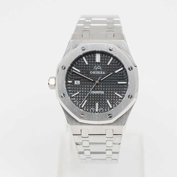 watches u1 factory brand aehibo black dial automatic movement grade glass back stainless steel st9 man wristwatches, Silver
watches u1 factory brand aehibo black dial automatic movement grade glass back stainless steel st9 man wristwatches, Silver