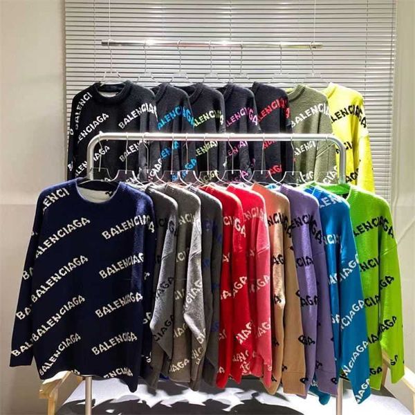 fashion designer balencigass hoodies and winter 2022 paris autumn home alphabet jacquard old flower knitted round neck loose sweater men, Black
fashion designer balencigass hoodies and winter 2022 paris autumn home alphabet jacquard old flower knitted round neck loose sweater men, Black
