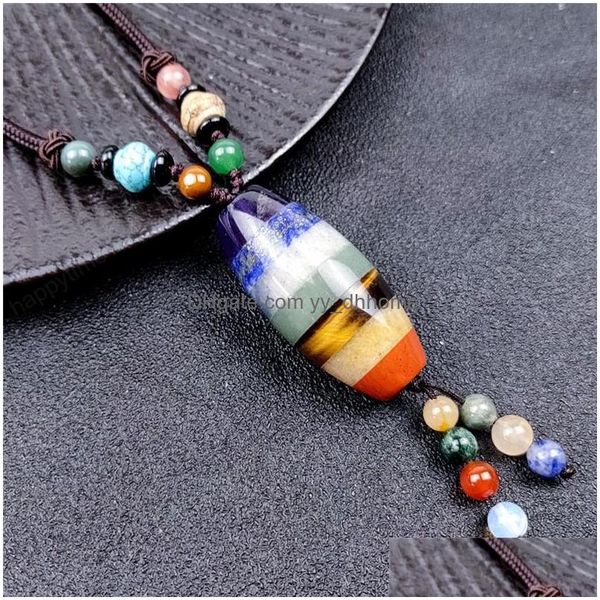 pendant necklaces 7 chakra sweater pendant necklace natural amethyst agate mixed gemstone oval barrel bead healing crystal yoga nce dhl9w, Silver
pendant necklaces 7 chakra sweater pendant necklace natural amethyst agate mixed gemstone oval barrel bead healing crystal yoga nce dhl9w, Silver
