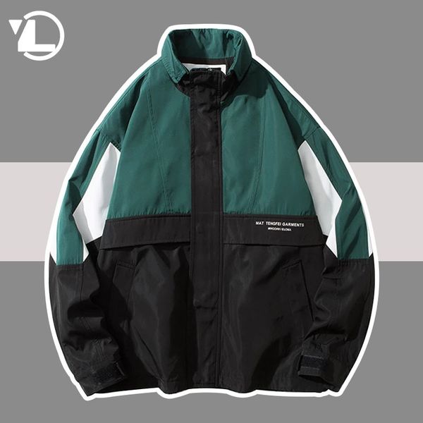 men's jackets hip hop patchwork men spring autumn harajuku color block windbreaker coats fashion thin bomber jacket jaqueta masculina 2, Black;brown
men's jackets hip hop patchwork men spring autumn harajuku color block windbreaker coats fashion thin bomber jacket jaqueta masculina 2, Black;brown