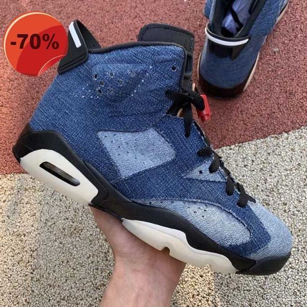 og 2021 new jumpman 6 vi blue washed denim black infrared hare cat men basketball shoes 6s jeans mens sports sneakers size 40-47 
og 2021 new jumpman 6 vi blue washed denim black infrared hare cat men basketball shoes 6s jeans mens sports sneakers size 40-47
