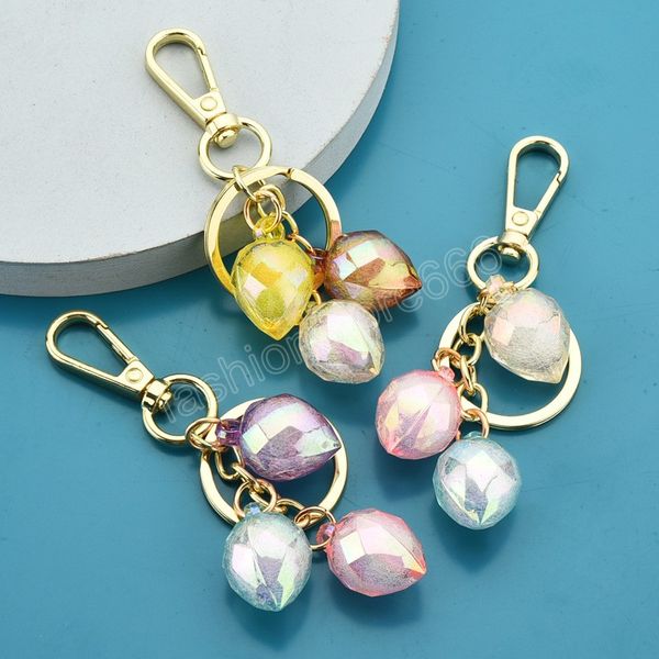 acrylic faceted gems three-piece keychain pendant car key accessories key ring women girls small gifts, Silver
acrylic faceted gems three-piece keychain pendant car key accessories key ring women girls small gifts, Silver