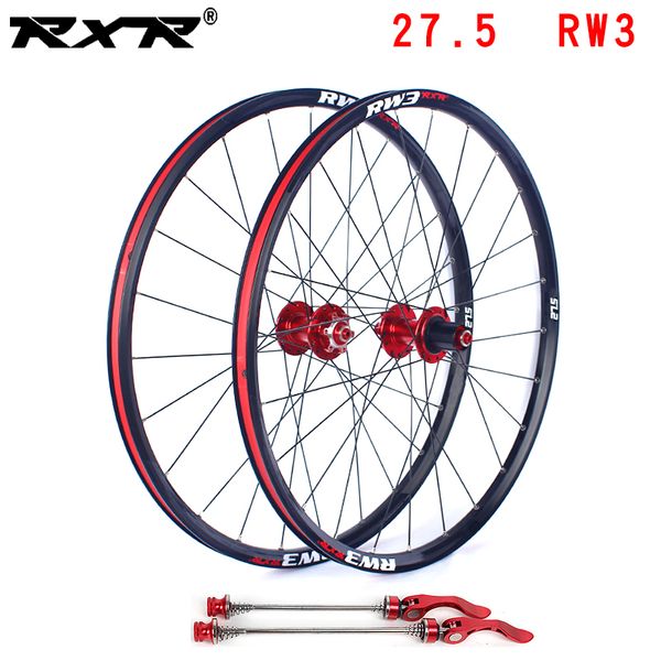 Image of Bike Wheels RXR mountain bike wheelset 275 inches RW3 MTB Aluminum alloy Disc Brake 5 Bearings 711speed Thru AxleQR Bicycle Wheel 221130