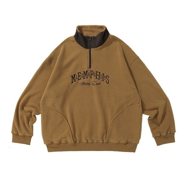 men's hoodies sweatshirts retro letter embroidered sweater stand collar fleece half zipper and women's street fashion casual jacke, Black
men's hoodies sweatshirts retro letter embroidered sweater stand collar fleece half zipper and women's street fashion casual jacke, Black