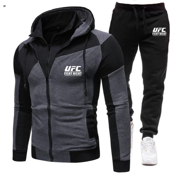 mens tracksuits fashion sportswear zipper hoodie casual sports mma hooded 2piece sweatshirt sweatpants 221130, Gray
mens tracksuits fashion sportswear zipper hoodie casual sports mma hooded 2piece sweatshirt sweatpants 221130, Gray