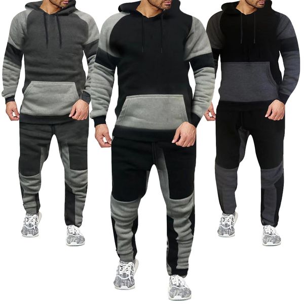 mens tracksuits men sets tracksuit autumn winter hooded sweatshirt drawstring outfit sportswear male pullover two piece set casual 221130, Gray
mens tracksuits men sets tracksuit autumn winter hooded sweatshirt drawstring outfit sportswear male pullover two piece set casual 221130, Gray