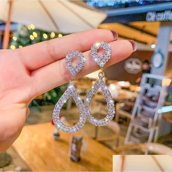 dangle chandelier fashion jewelry s925 sier post water drop earrings rhinstone dangle stud delivery dhhp2, Silver
dangle chandelier fashion jewelry s925 sier post water drop earrings rhinstone dangle stud delivery dhhp2, Silver