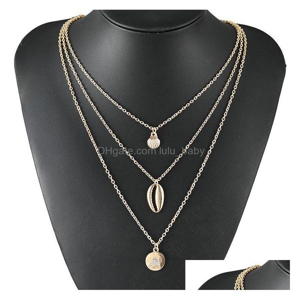 pendant necklaces europe fashion jewelry womens shells parttern embedded drill letters a pendant mtilayer necklace lady layers chain dheec, Silver
pendant necklaces europe fashion jewelry womens shells parttern embedded drill letters a pendant mtilayer necklace lady layers chain dheec, Silver