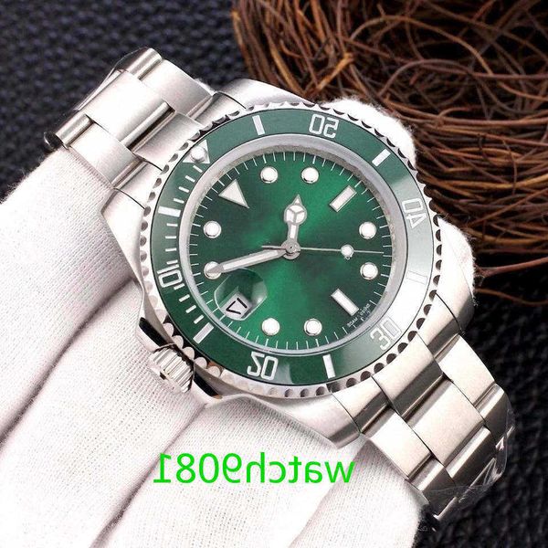watches 40mm ceramic bezel full stainless steel automatic mechanics movment green reloj de lujo sapphire 5atm waterproof watch, Silver
watches 40mm ceramic bezel full stainless steel automatic mechanics movment green reloj de lujo sapphire 5atm waterproof watch, Silver