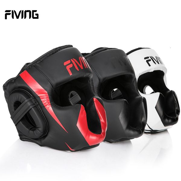 protective gear fiving full-covered boxing helmet muay thai pu leather training sparring headgear gym equipment taekwondo head guard 221130
protective gear fiving full-covered boxing helmet muay thai pu leather training sparring headgear gym equipment taekwondo head guard 221130