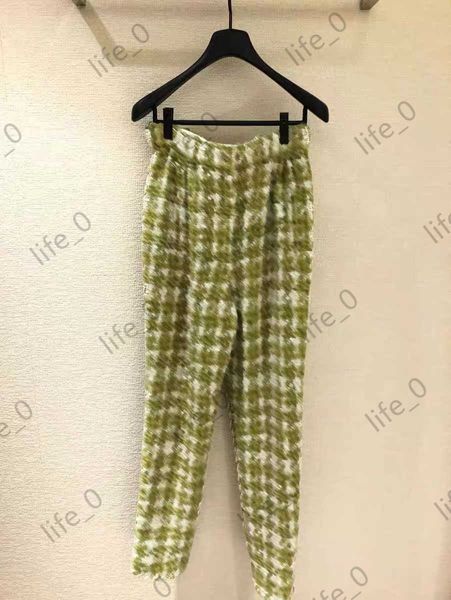 designer fashion womens pants tweed check casual pants elastic waist classic trousers commuting style brand women clothes, Black;white
designer fashion womens pants tweed check casual pants elastic waist classic trousers commuting style brand women clothes, Black;white