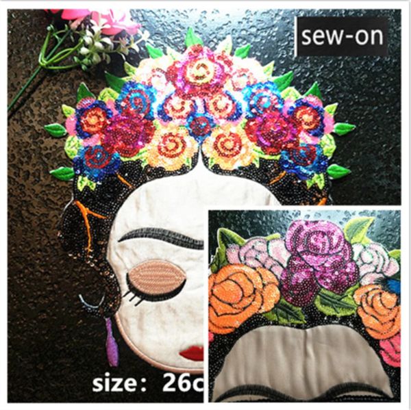 fashion personality large beauty pattern print ironing cloth paste decoration repair clothing holes patch, Black
fashion personality large beauty pattern print ironing cloth paste decoration repair clothing holes patch, Black