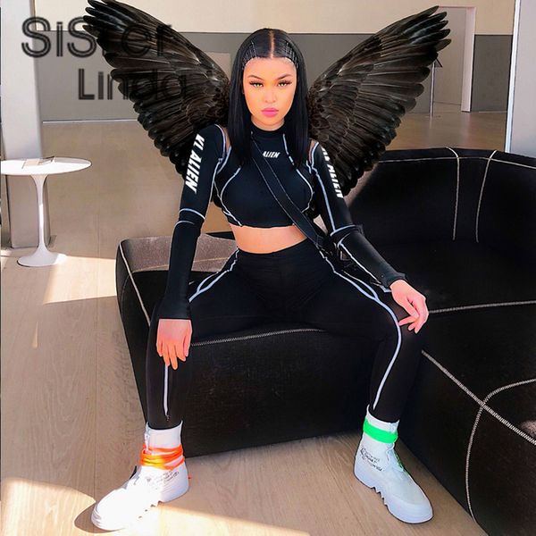 women's two piece pants sisterlinda elastic cool matching sets long sleeve cropped and 2 suits women clothing striped sportswear outfit, White
women's two piece pants sisterlinda elastic cool matching sets long sleeve cropped and 2 suits women clothing striped sportswear outfit, White