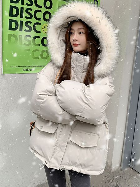 women's down parkas short korean style winter coats for women thicken warm jackets design big pockets female parka oversize 221129, Black
women's down parkas short korean style winter coats for women thicken warm jackets design big pockets female parka oversize 221129, Black