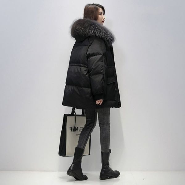women's down parkas cotton winter solid colour loose jacket warm korean version of fashion 221129, Black
women's down parkas cotton winter solid colour loose jacket warm korean version of fashion 221129, Black