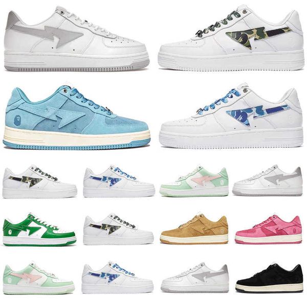 2022 bapestas baped ape men women running shoes bapesta jjjjound pastel green camo blue beige black suede leather mens trainers sports
2022 bapestas baped ape men women running shoes bapesta jjjjound pastel green camo blue beige black suede leather mens trainers sports