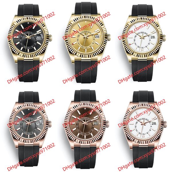 6 model watch 2813 sports automatic machine 326235 wristwatch 42mm dark gray dial 18k rose gold black rubber strap white black chocolate men, Slivery;brown
6 model watch 2813 sports automatic machine 326235 wristwatch 42mm dark gray dial 18k rose gold black rubber strap white black chocolate men, Slivery;brown