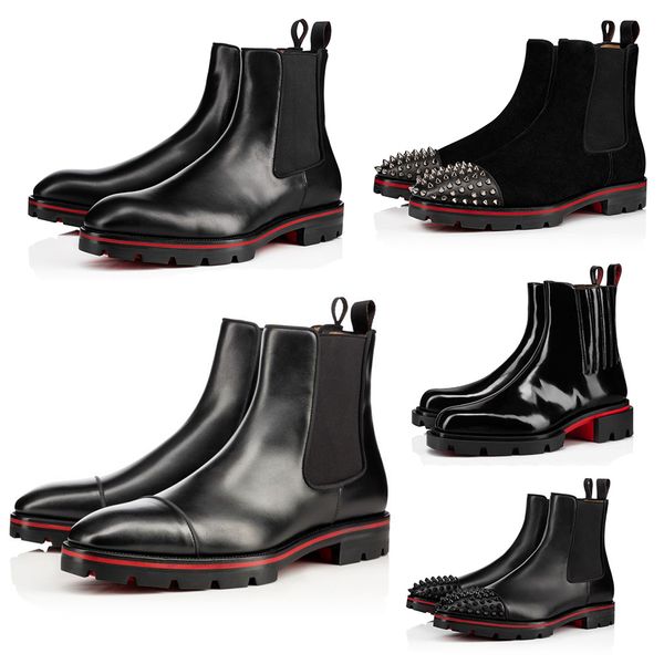 designer red soles mens ankle boots short shoes rubber outdoor walking alpinono/melon spikes strass winter fashion shoes genuine leather sli, Black
designer red soles mens ankle boots short shoes rubber outdoor walking alpinono/melon spikes strass winter fashion shoes genuine leather sli, Black