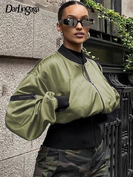 women s jackets darlingaga streetwear fashion patched corset zip up women spring autumn cool elastic waist bomber jacket outwear elegant 221, Black;brown
women s jackets darlingaga streetwear fashion patched corset zip up women spring autumn cool elastic waist bomber jacket outwear elegant 221, Black;brown
