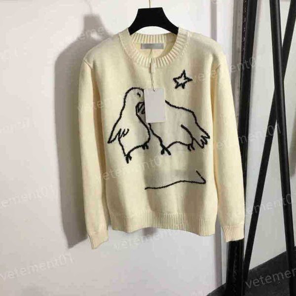 fashion womens sweaters max.. bird pattern crew neck pullover knitted sweater luxury designer women sweater 0912, White;black
fashion womens sweaters max.. bird pattern crew neck pullover knitted sweater luxury designer women sweater 0912, White;black