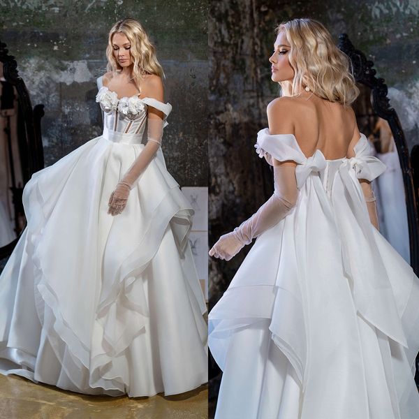 elegant a-line wedding dresses sweetheart off-the shoulder unique design neckline backless stain floor length custom made plus size bridal d, White
elegant a-line wedding dresses sweetheart off-the shoulder unique design neckline backless stain floor length custom made plus size bridal d, White