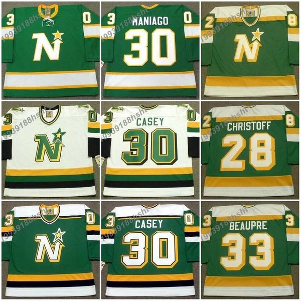 28 steve christoff 30 cesare maniago 30 jon casey 33 don beaupre minnesota north stars 1981 ccm vintage jersey, Black;red
28 steve christoff 30 cesare maniago 30 jon casey 33 don beaupre minnesota north stars 1981 ccm vintage jersey, Black;red